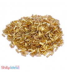 Beads 5mm - Glass Nalki - Golden